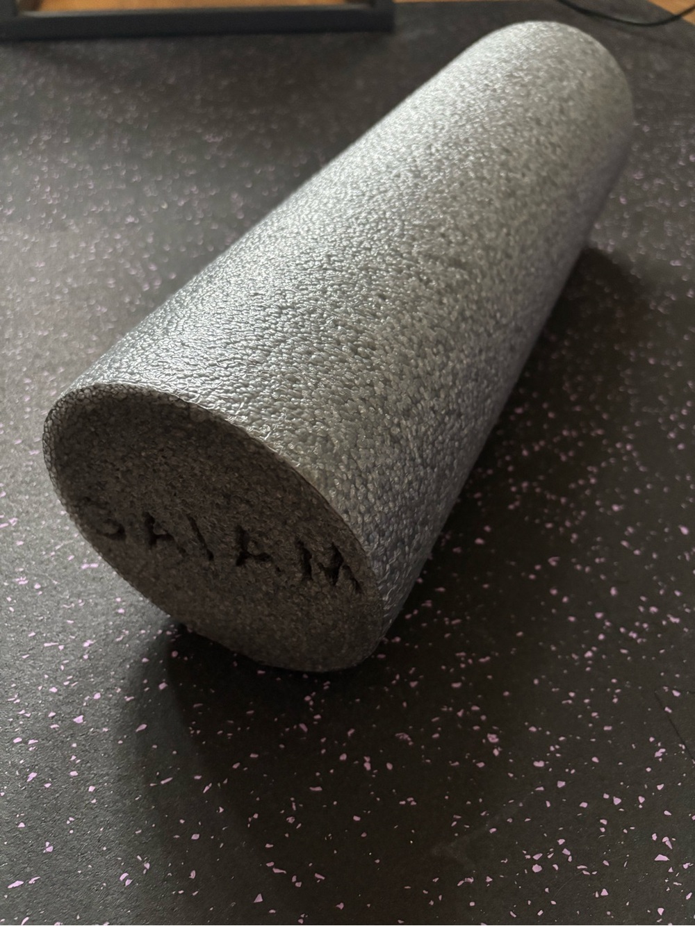 GAIAN Gray Foam Roller - High-Density Massage Roller for Muscle Stretching Yoga